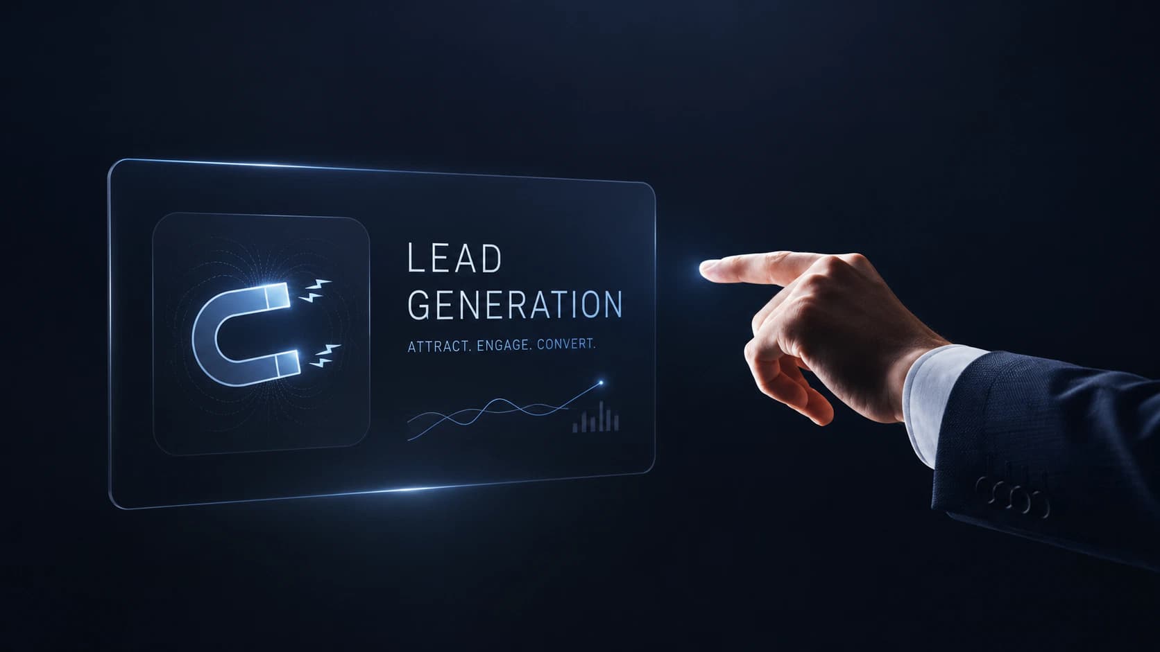 Personalization and lead segmentation dashboard mockup